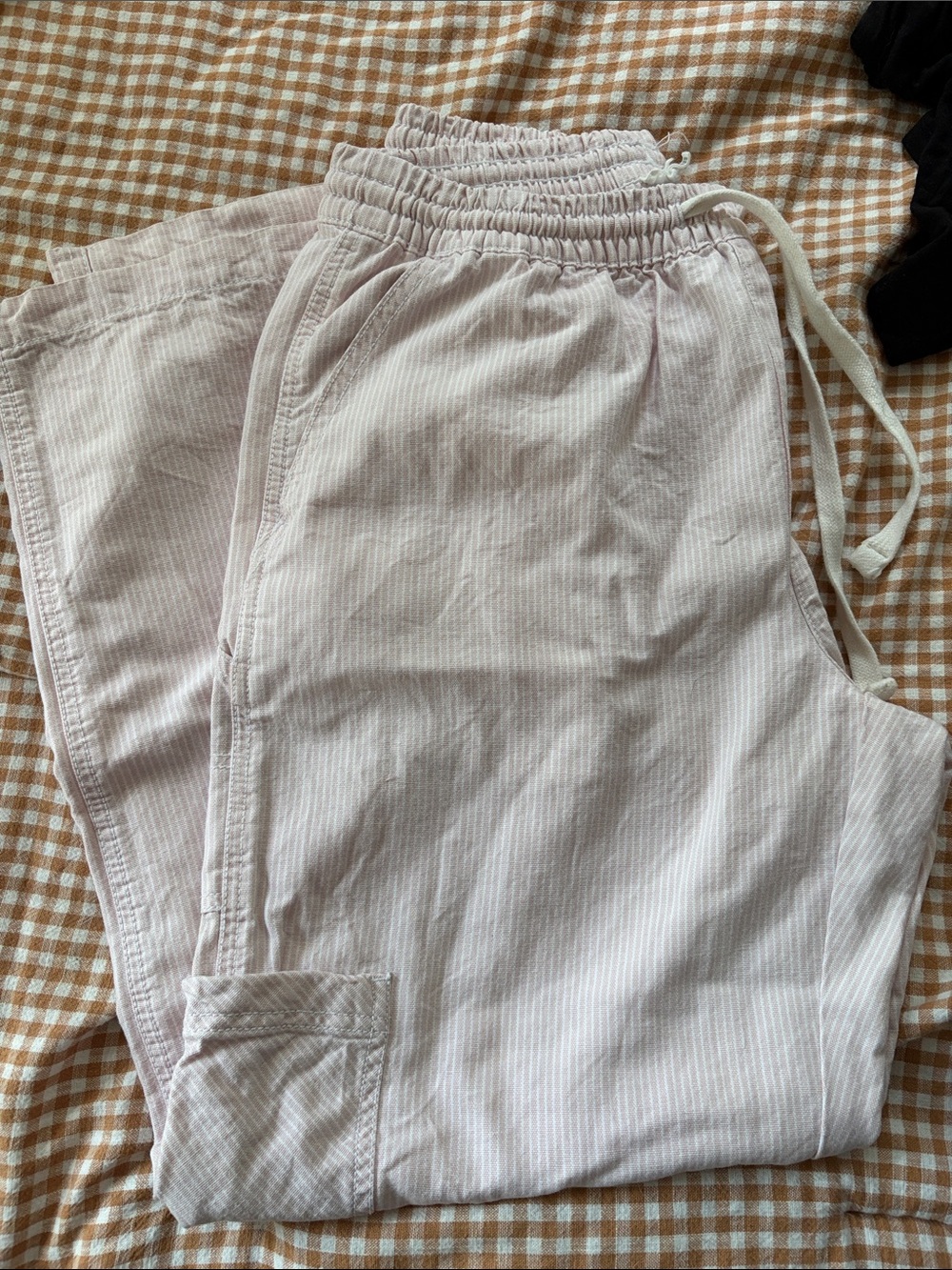 Aerie wide leg drawstring cargo pants